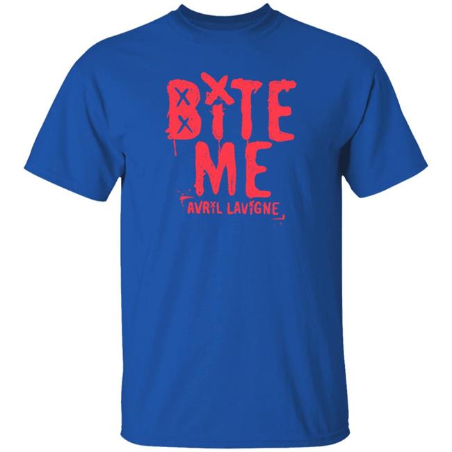 Avril Lavigne Merch Bite Me Shirt Avril Lavigne Merch Bite Me Shirt