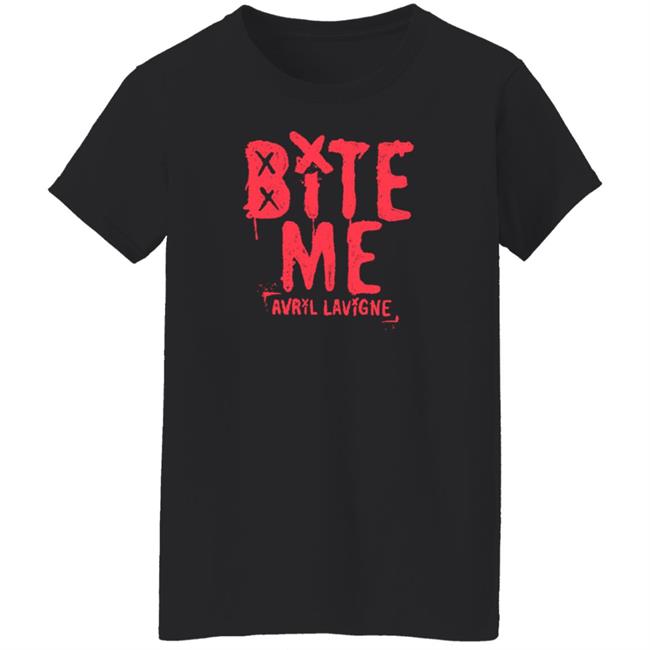 Avril Lavigne Merch Bite Me Shirt Avril Lavigne Merch Bite Me Shirt