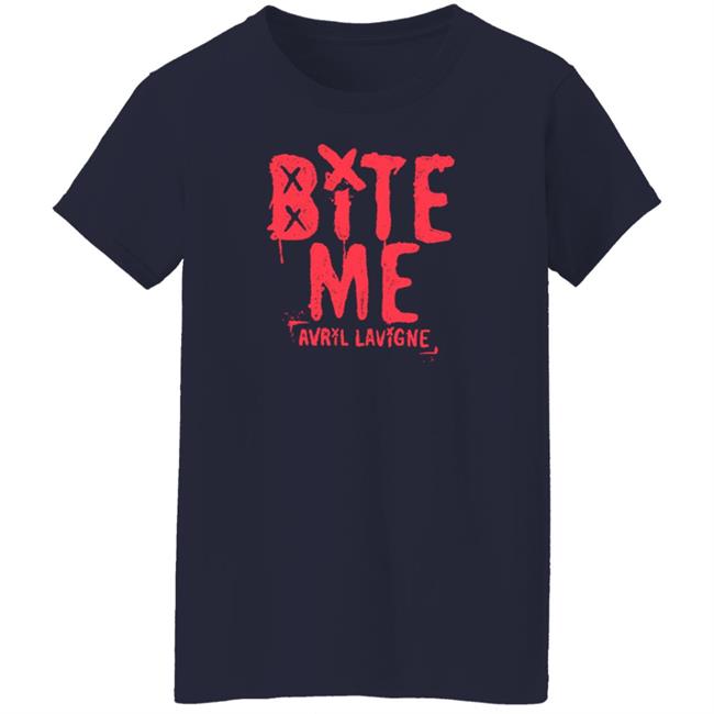 Avril Lavigne Merch Bite Me Shirt Avril Lavigne Merch Bite Me Shirt