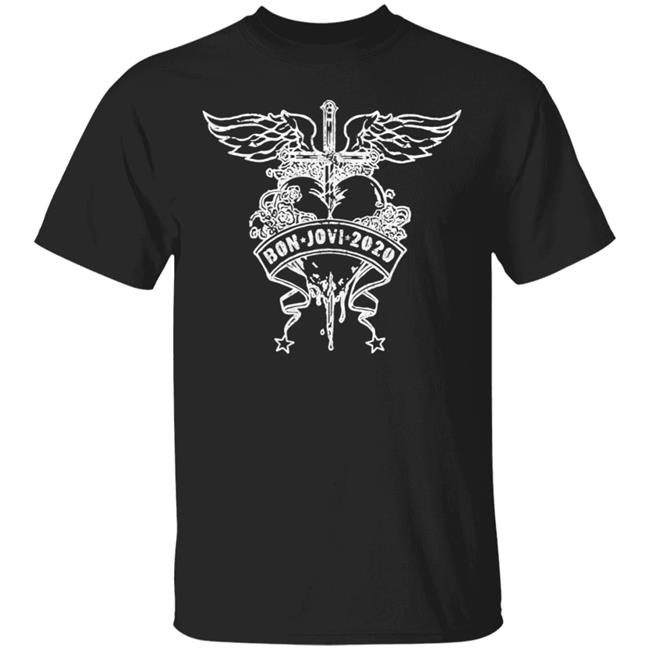 Bon Jovi Merch 2020 Heart & Dagger Tee
