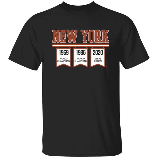 New York Steve Cohen Banners T Shirt BreakingT