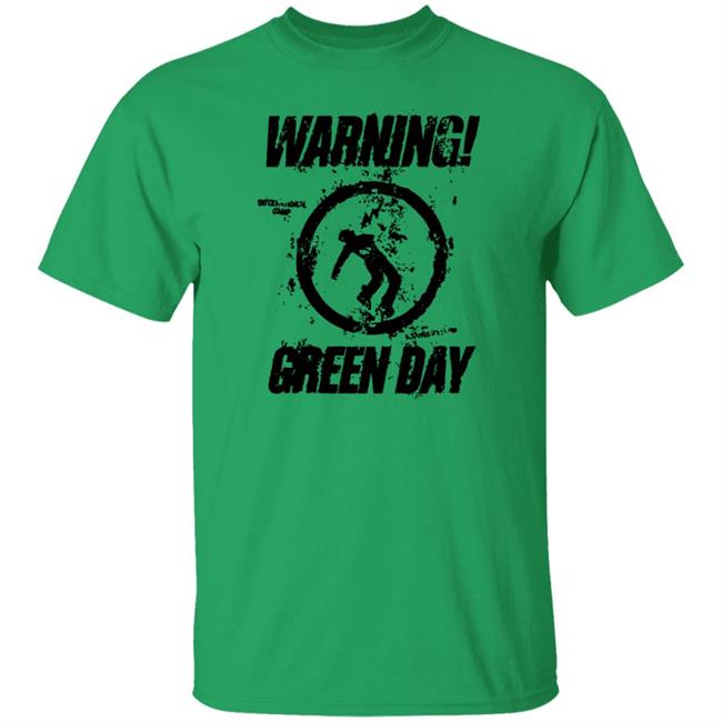 Green Day Merch Destroyed Warning Shirt