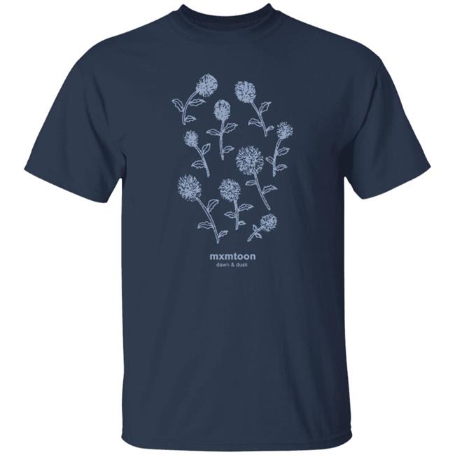 Mxmtoon Merch Blue Flowers Tee