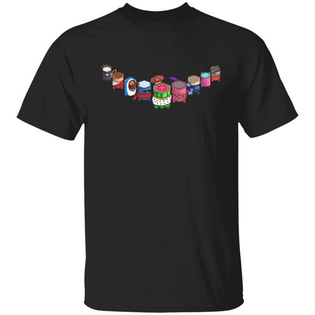Mr. Fruit Sus Lineup Shirt Black Mr Fruit Merch