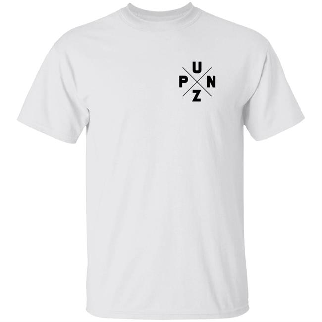 Punz Merch Black Text Logo Tee Shirt Punz Merch Black Text Logo Tee Shirt