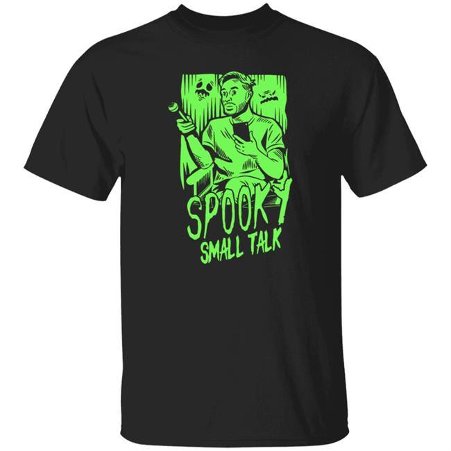 Gianthugs Merch Spooky Small Talk - The Host Glows In The Dark Shirt