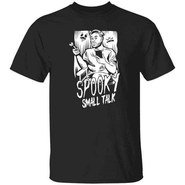 Gianthugs Merch Spooky Small Talk - The Host Glows In The Dark Shirt