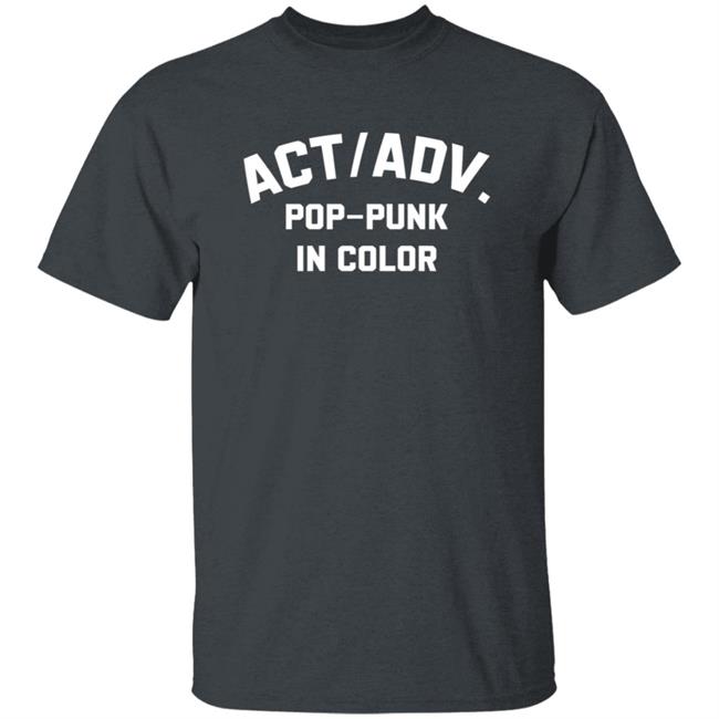 Action Adventure merch Pop Punk In Color Tee Action Adventure merch Pop Punk In Color Tee