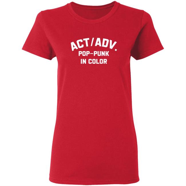 Action Adventure merch Pop Punk In Color Tee Action Adventure merch Pop Punk In Color Tee