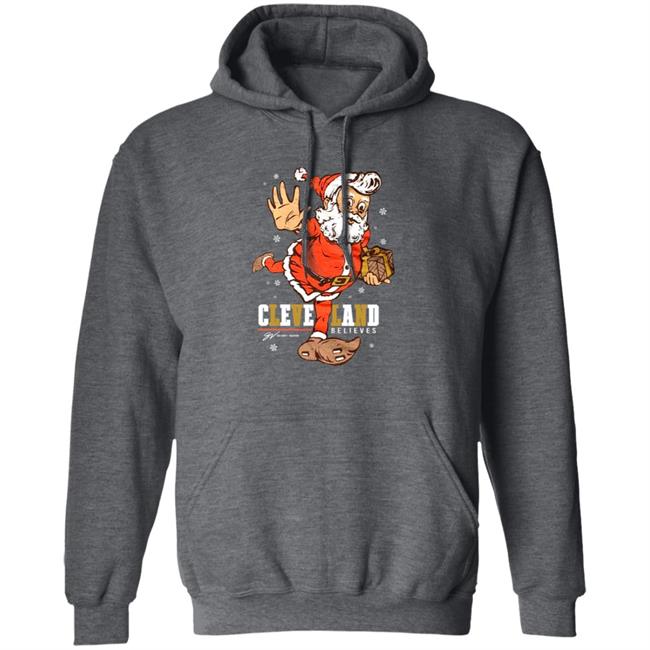 Believe - Cleveland Football Christmas Shirt Believe - Cleveland Football Christmas Shirt
