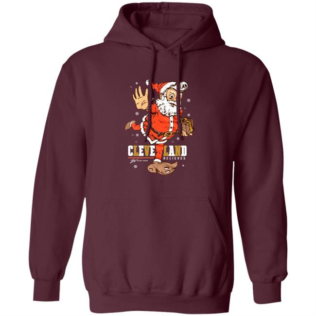 Believe - Cleveland Football Christmas Shirt Believe - Cleveland Football Christmas Shirt