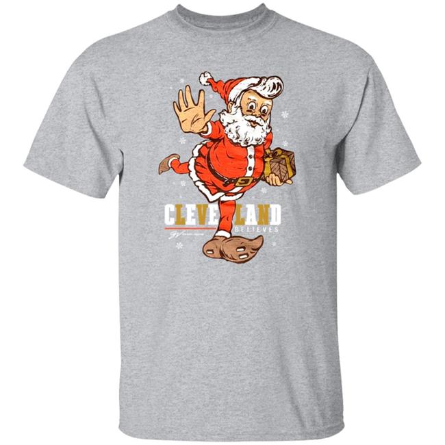 Believe - Cleveland Football Christmas Shirt Believe - Cleveland Football Christmas Shirt