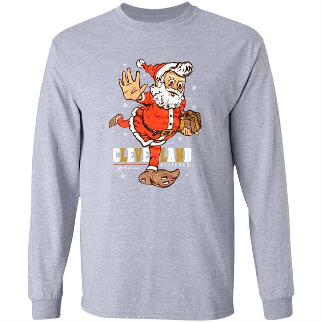 Believe - Cleveland Football Christmas Shirt Believe - Cleveland Football Christmas Shirt