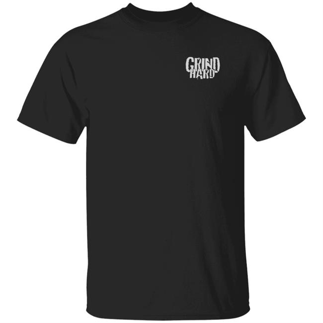 Grind Hard Merch Black Grind Hard Logo Tee Shirt