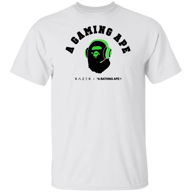 A Gaming Ape Shirt Razer X Bape “A Gaming Ape