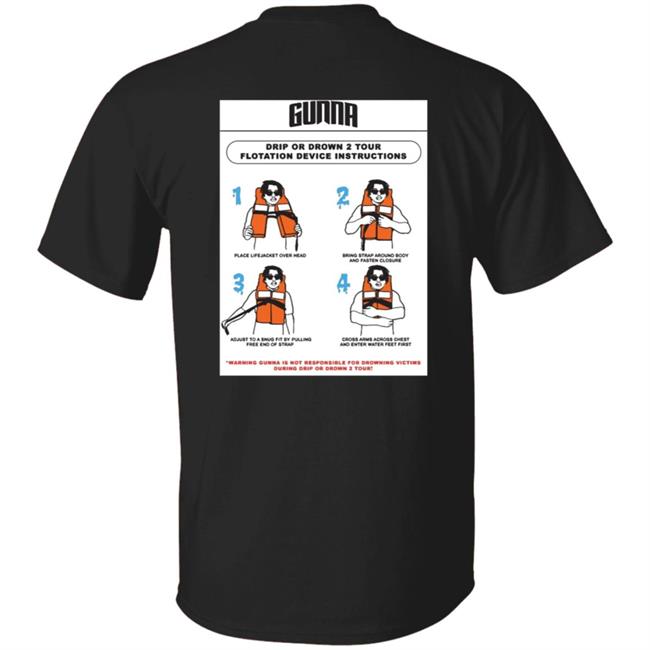 Gunna Merch Drip Warning Tee Shirt Gunna Merch Drip Warning Tee Shirt