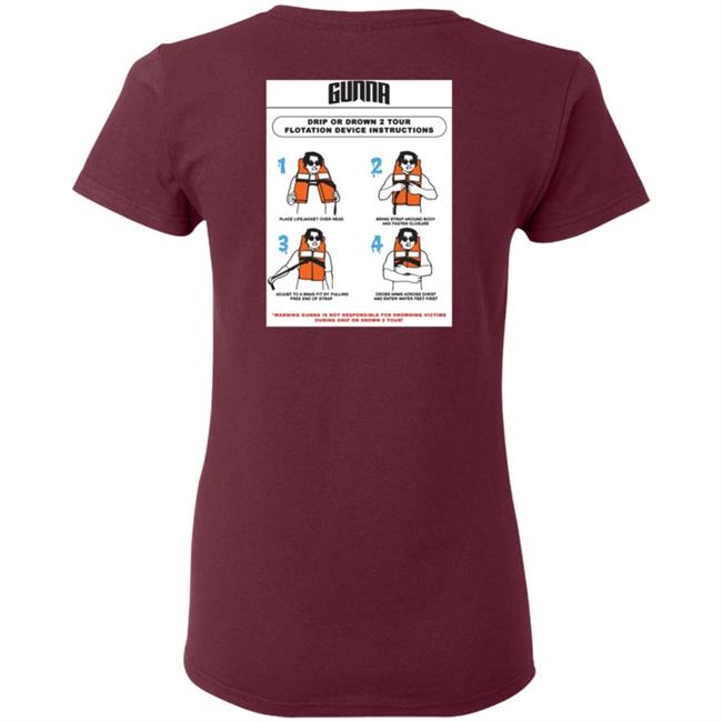 Gunna Merch Drip Warning Tee Shirt Gunna Merch Drip Warning Tee Shirt