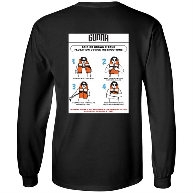 Gunna Merch Drip Warning Tee Shirt Gunna Merch Drip Warning Tee Shirt