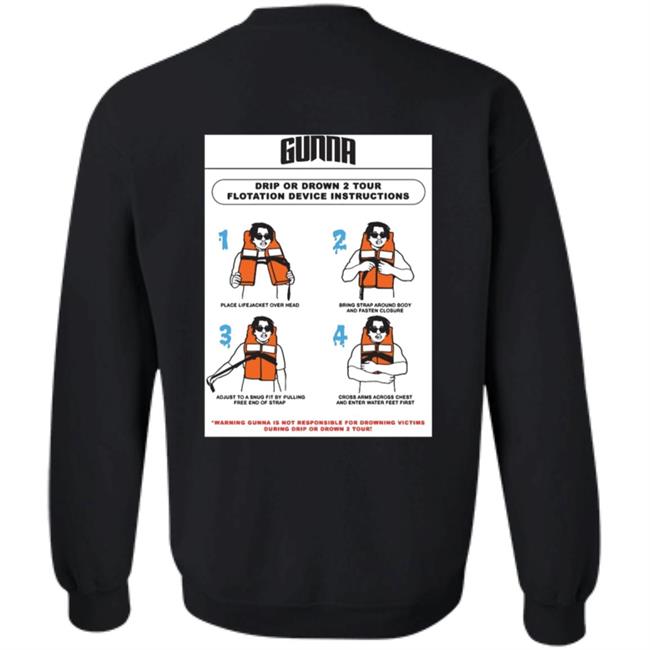 Gunna Merch Drip Warning Tee Shirt Gunna Merch Drip Warning Tee Shirt