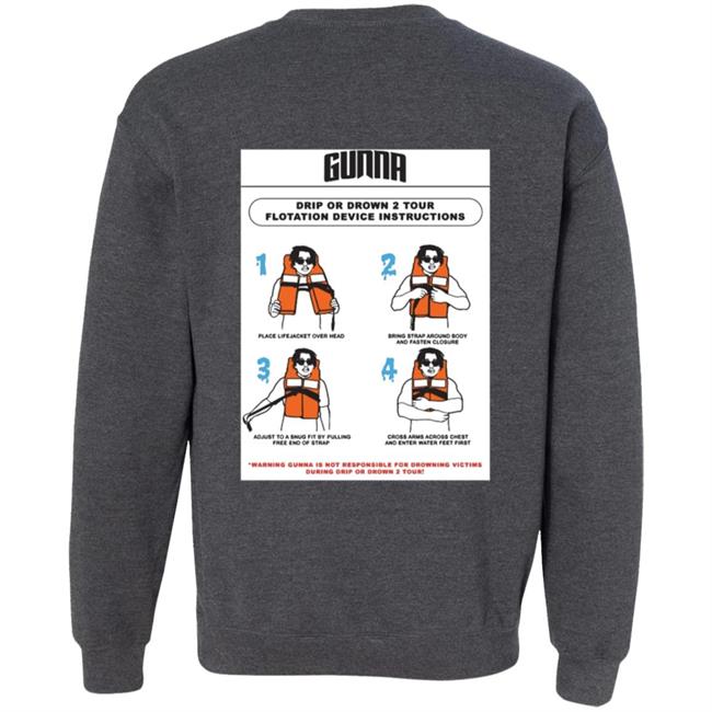 Gunna Merch Drip Warning Tee Shirt Gunna Merch Drip Warning Tee Shirt