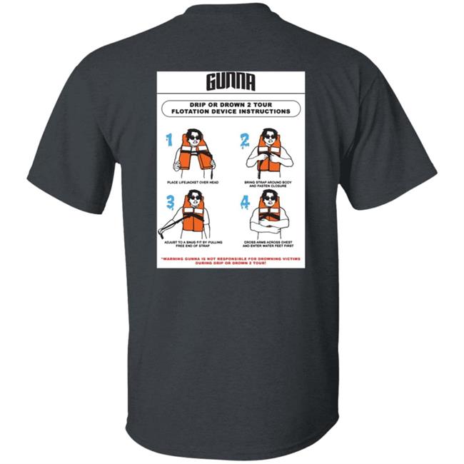 Gunna Merch Drip Warning Tee Shirt Gunna Merch Drip Warning Tee Shirt