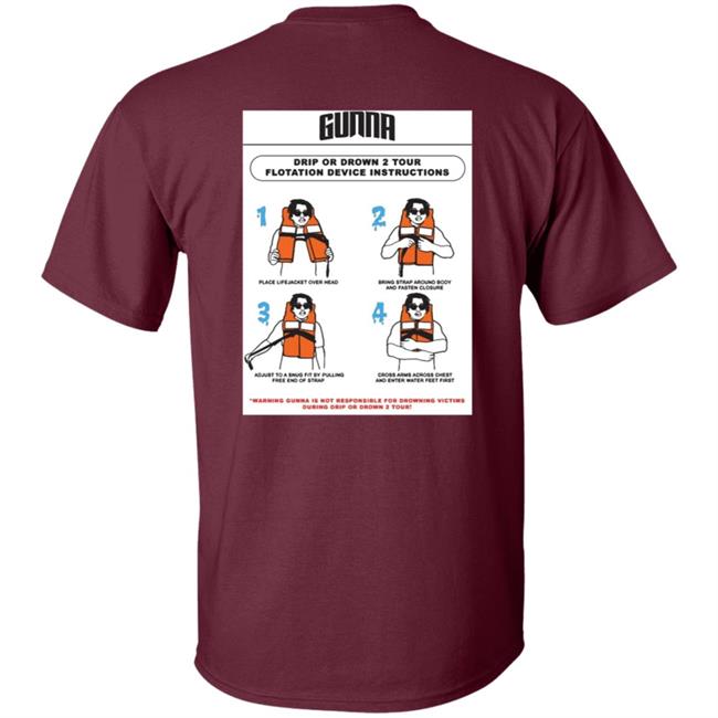 Gunna Merch Drip Warning Tee Shirt Gunna Merch Drip Warning Tee Shirt