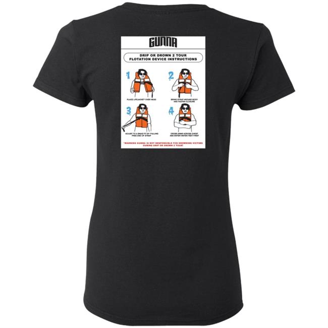 Gunna Merch Drip Warning Tee Shirt Gunna Merch Drip Warning Tee Shirt