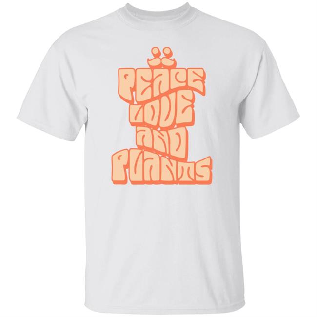 Mumbo Jumbo Merch Peace Love and Plants Stacked Shirt