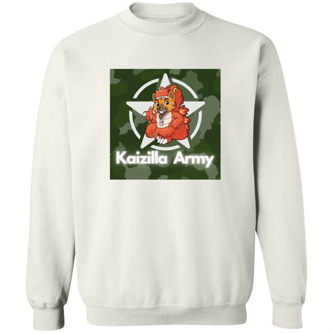 Kaizilla Merch Store Kaizilla Army Crew Neck Sweatshirt