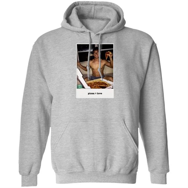 Tyler Cameron Pizza Love Light Blue Hoodie Tyler Cameron Pizza Love Light Blue Hoodie