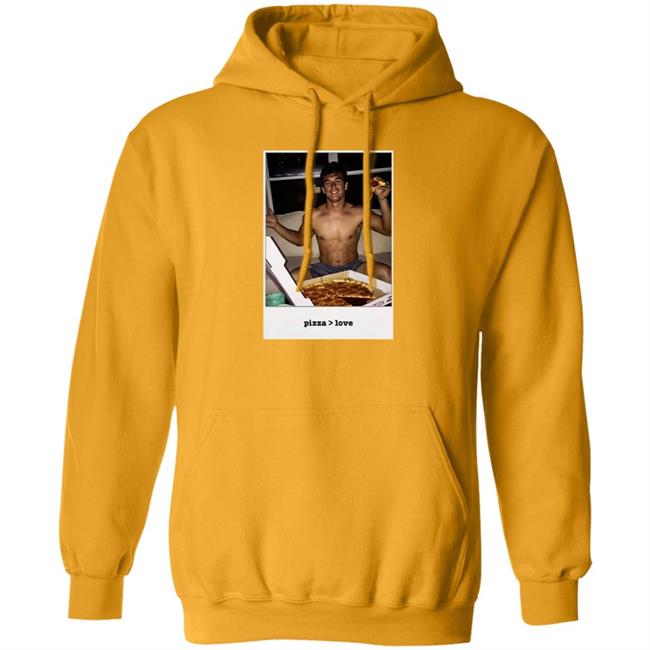 Tyler Cameron Pizza Love Light Blue Hoodie Tyler Cameron Pizza Love Light Blue Hoodie