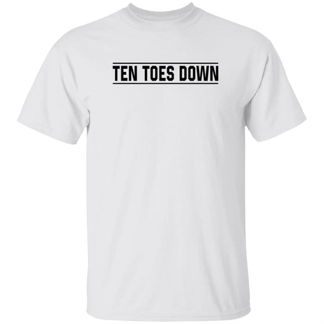 Ten Toes Down Merch Ten Toes Down T Shirt White