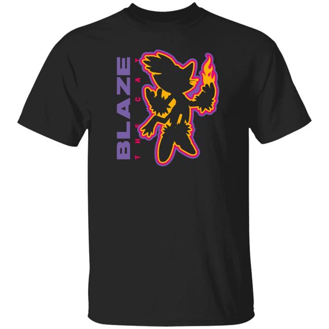 Blaze Merch Blaze The Cat Charcoal Tee