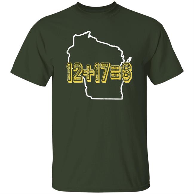 12+17=6 Wisco Math T Shirt Campeche Collective Merch Jayrone Elliott