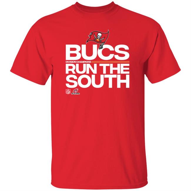 Tampa Bay Buccaneers 2021 Nfc South Division Champions Trophy T Shirt Bucs Division Champions Run The South