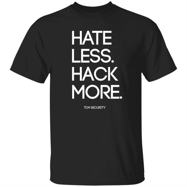 Hate Less Hack More Tcm Security Shirt Heathresting Grinch Face Adams Thecybermentor