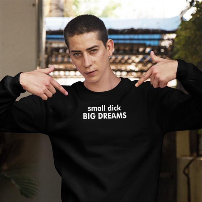 Shirts That Go Hard Small Dick Big Dreams Shirt Dark Heather