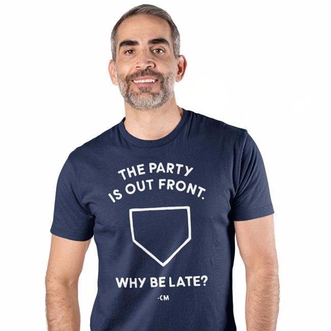 Hog Island Press Merch The Party Is Out Front Why Be Late Hoodies Charlie Manuel