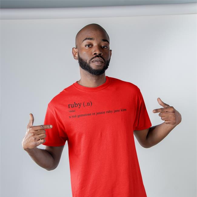 Ruby Roobe A Red Gemstone Or Jennie Ruby Jane Kim Tee Shirt Blinkyy11 Lovesick Girl