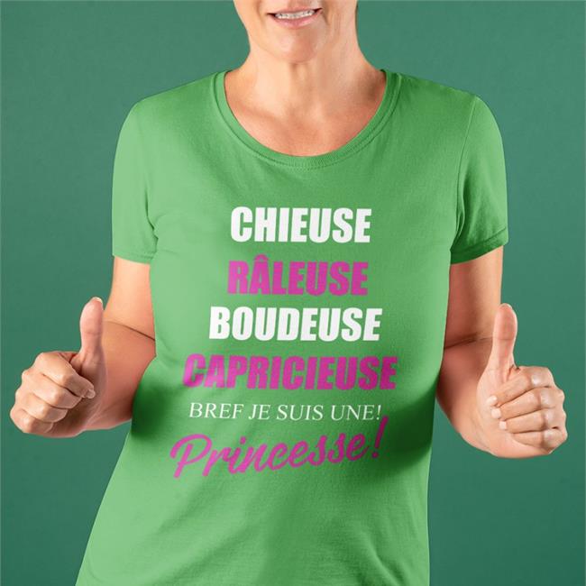 Goustan Le Cruel Chieuse Râleuse Boudeuse Capricieuse Bref Je Suis Une Princesse Tee Shirt Niemesia
