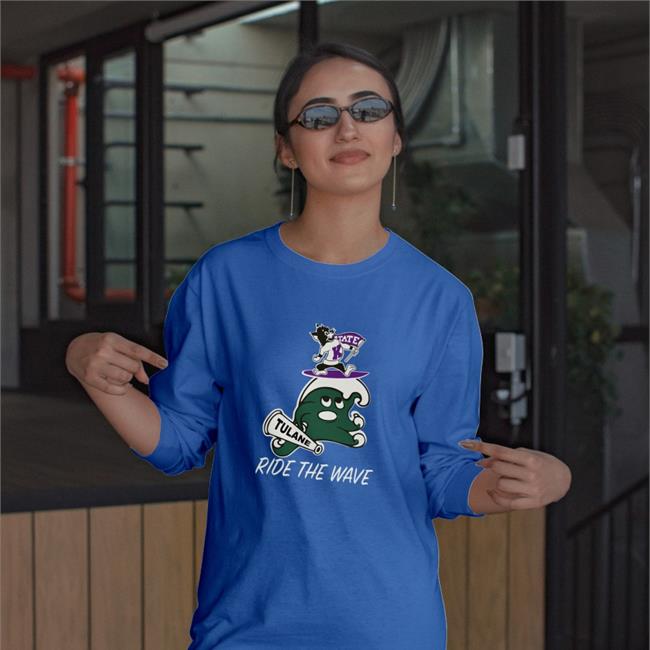 Kstatefb State Tulane Ride The Wave Tees Aspoage