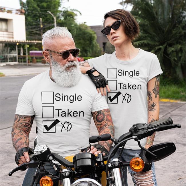 Single Taken XO Relationship Status T Shirt Memento Mori Xo