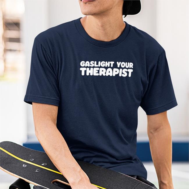 Weird Thrift Store Shirts Gaslight Your Therapist Hooded Sweatshirt