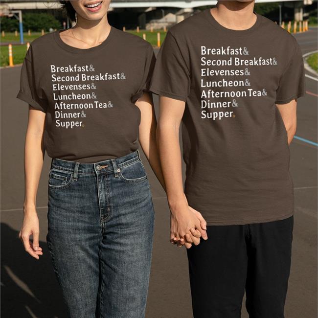 Nursekelsey Breakfast & Second Breakfast & Elevenses & Luncheon & Afternoon Tea & Dinner & Supper T Shirt