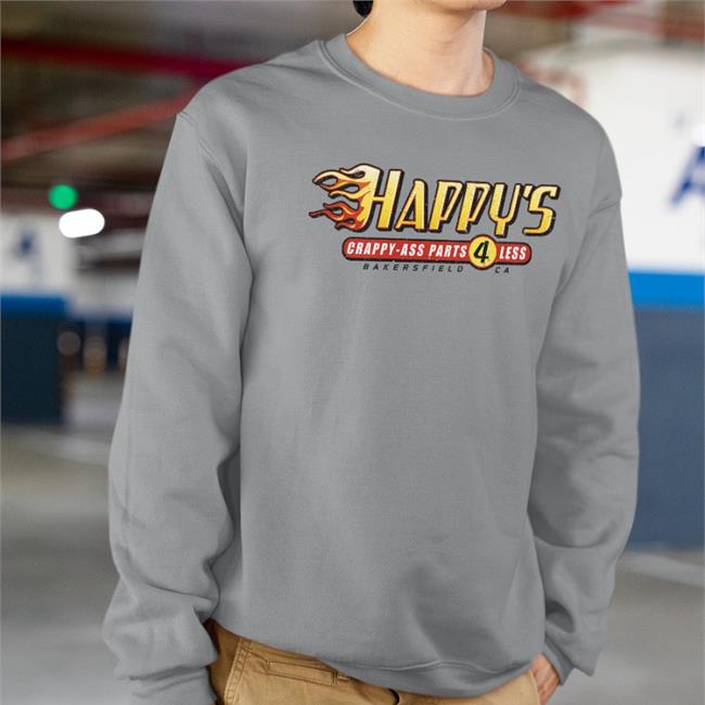 Kevin Harvick Happy's Crappy-Ass Parts 4 Less T Shirt Happy's Eshop Merch