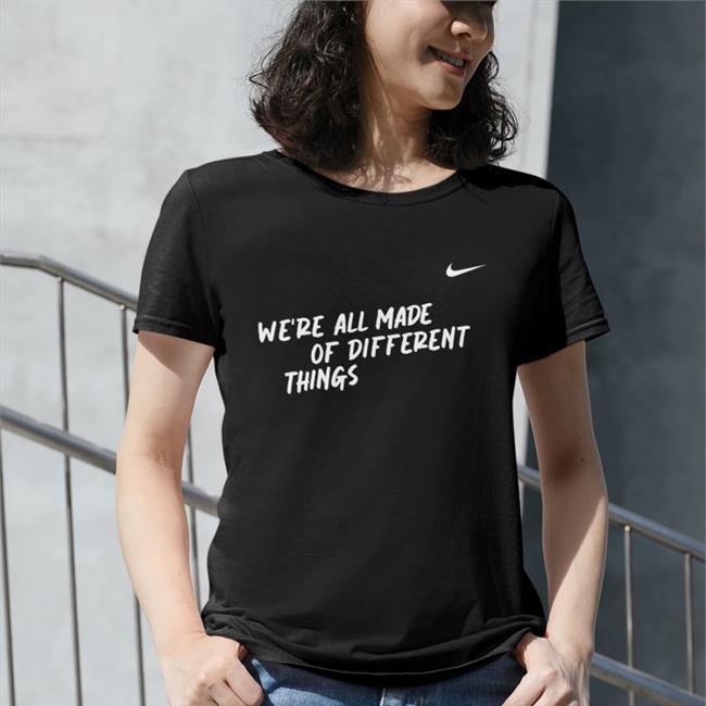 We're All Made Of Different Things Ruffles Hoodie Royal