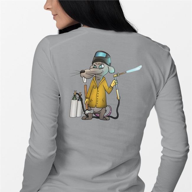 Thefabrats Merchfab Rats Original Welder Rat Logo Long Sleeve Tee