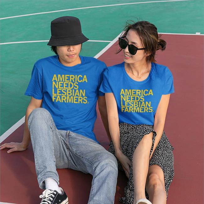 Raygun Merch America Needs Lesbian Farmers Cap Weird Thrift Store Shirts