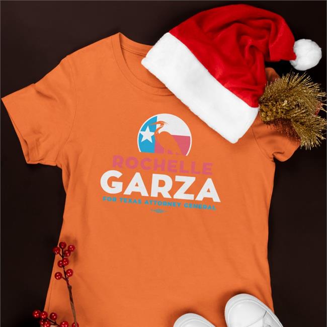 Rochelle Garza For Texas Attorney General Navy Tri-Colored Tee Shirt Rochelle Garza For Texas Merch