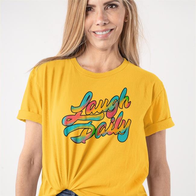 Jstu Colorful Laugh Daily Shirts